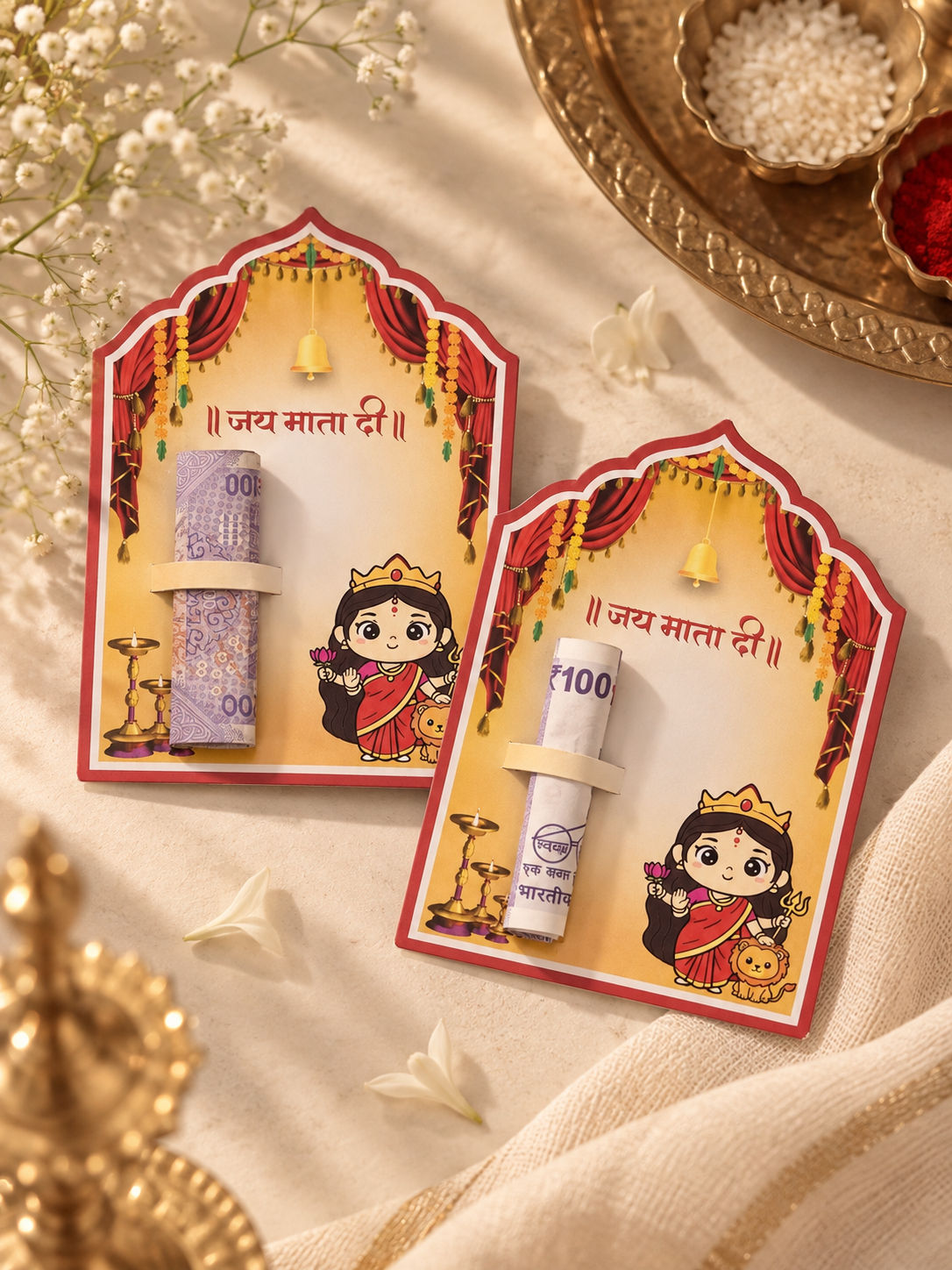 Kanjak Money Card for Navratri